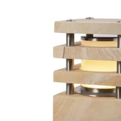 Moderne staande buitenlamp zandsteen 70 cm - Grumpy