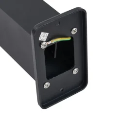 Moderne staande buitenlamp zwart 65cm met stopcontact IP44 - Baleno