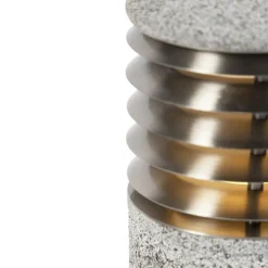 Moderne staande buitenlamp graniet 40 cm - Happy