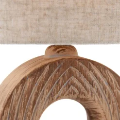 Moderne tafellamp beige incl. LED - Meau