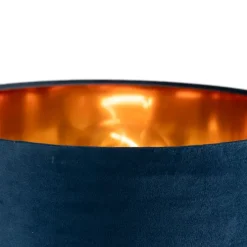 Moderne tafellamp blauw met goud - Rosalina