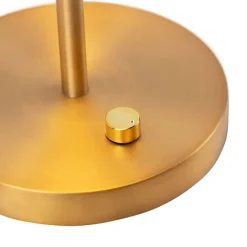 Moderne tafellamp brons incl. LED - Disco