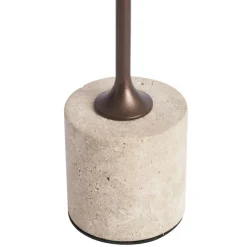 Moderne tafellamp donker brons 37 cm incl. LED dimbaar IP54 oplaadbaar - Topi