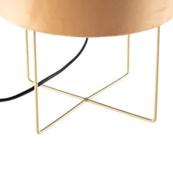 Moderne tafellamp geel met goud - Rosalina