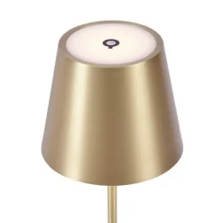 Moderne tafellamp goud 37 cm incl. LED dimbaar IP54 oplaadbaar - Topi