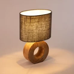 Moderne tafellamp grijs incl. LED - Meau