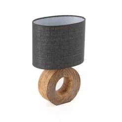 Moderne tafellamp grijs incl. LED - Meau