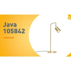 Moderne tafellamp messing verstelbaar - Java