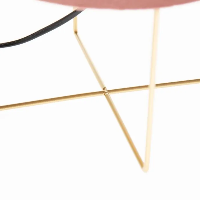 Moderne tafellamp roze met goud - Rosalina