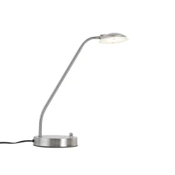 Moderne tafellamp staal incl. LED - Eva