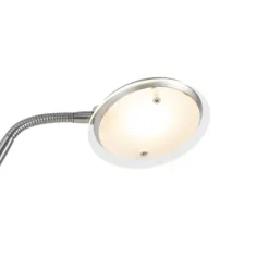 Moderne tafellamp staal incl. LED - Eva