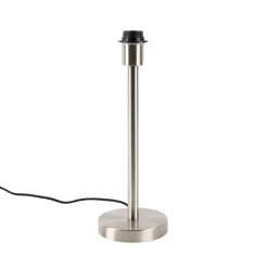 Moderne tafellamp staal zonder kap - Simplo