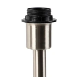 Moderne tafellamp staal zonder kap - Simplo