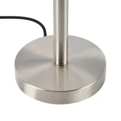 Moderne tafellamp staal zonder kap - Simplo