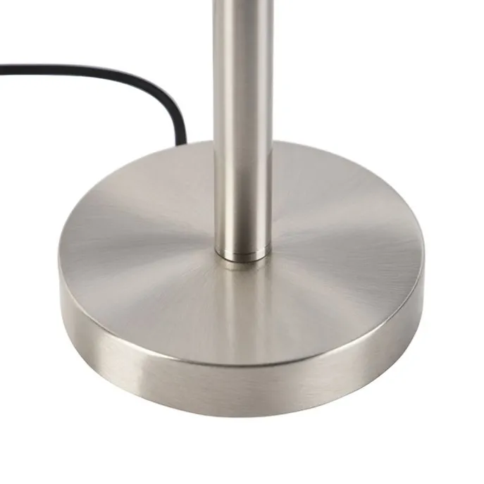 Moderne tafellamp staal zonder kap - Simplo