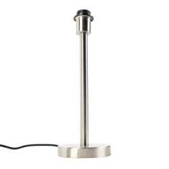 Moderne tafellamp staal zonder kap - Simplo