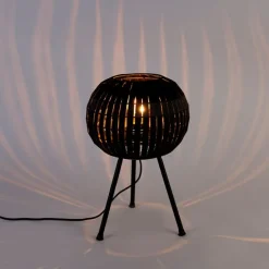 Moderne tafellamp tripod zwart - Zoë