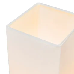 Moderne tafellamp wit met staal - Milo