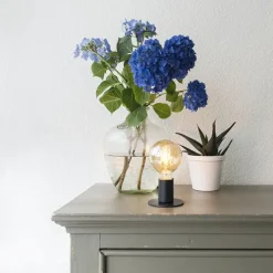 Moderne tafellamp zwart - Facil