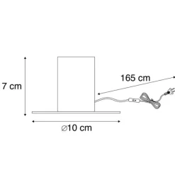 Moderne tafellamp zwart - Facil