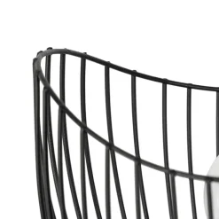 Moderne tafellamp zwart 20 cm - Pua