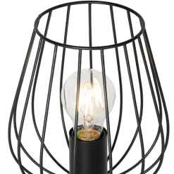 Moderne tafellamp zwart draad - Palica