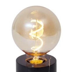 Moderne tafellamp zwart marmer - Marissa