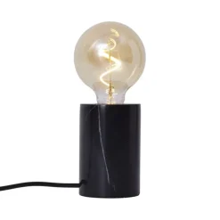 Moderne tafellamp zwart marmer - Marissa