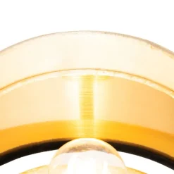 Moderne tafellamp zwart met goud - Elif