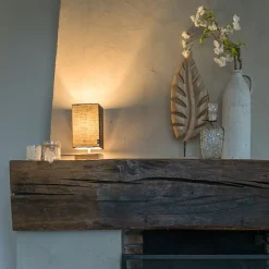 Moderne tafellamp zwart met staal - Milo