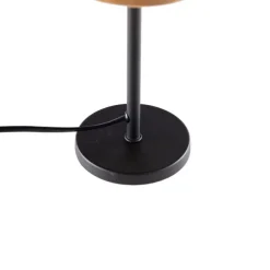 Moderne tafellamp zwart met gele kap - Lakitu