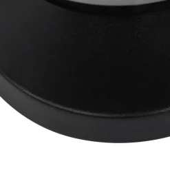 Moderne tafellamp zwart met smoke glas - Athens