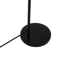 Moderne tafellamp zwart met smoke kap - Maly