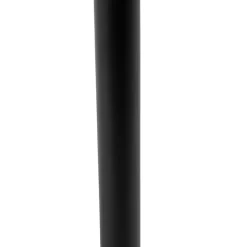 Moderne tafellamp zwart met kap goud 25 cm - Simplo