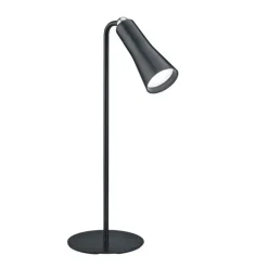 Moderne tafellamp zwart oplaadbaar 3-staps dimbaar - Samuel