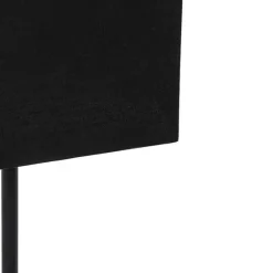 Moderne tafellamp zwart stoffen kap zwart met goud - VT 1