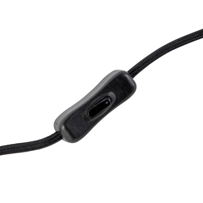 Moderne tafellamp zwart zonder kap - Simplo