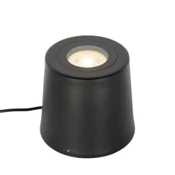 Moderne tuinspot zwart rond IP65 AR111 - Lennard