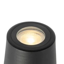 Moderne tuinspot zwart rond IP65 - Lennard