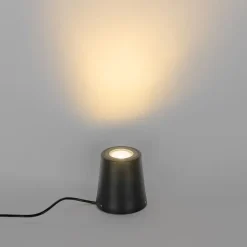 Moderne tuinspot zwart rond IP65 - Lennard