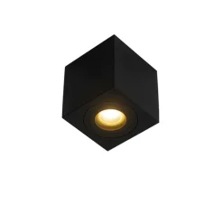 Moderne vierkante badkamer spot zwart - Capa