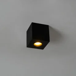 Moderne vierkante badkamer spot zwart - Capa