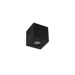 Moderne vierkante badkamer spot zwart - Capa