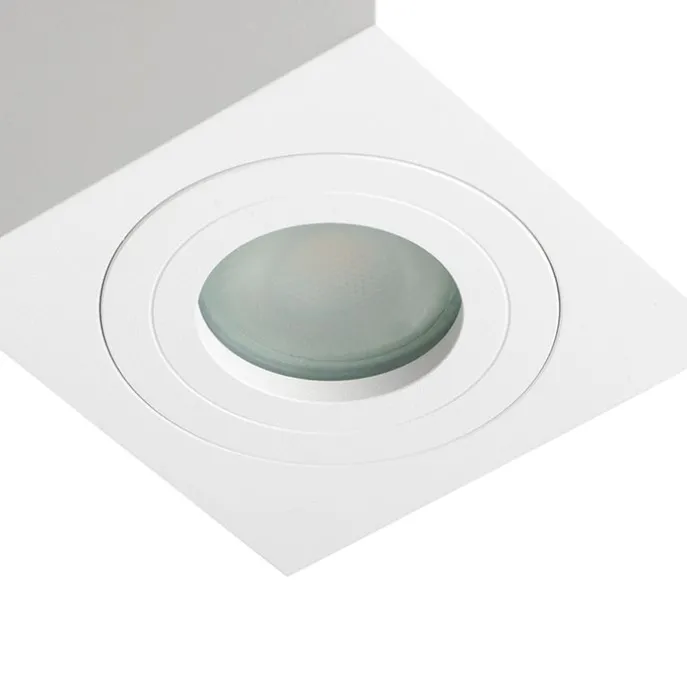 Moderne vierkante badkamer spot wit - Capa