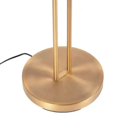 Moderne vloerlamp brons incl. LED en dimmer - Lexus