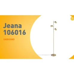 Moderne vloerlamp brons 3-lichts - Jeana