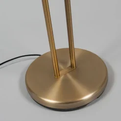 Moderne vloerlamp brons met leeslamp incl. LED - Eva