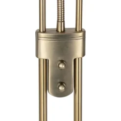 Moderne vloerlamp brons met leeslamp incl. LED dim to warm - Diva