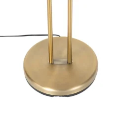 Moderne vloerlamp brons met leeslamp incl. LED dim to warm - Diva