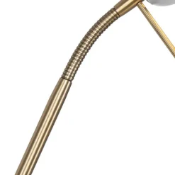 Moderne vloerlamp brons met leeslamp incl. LED dim to warm - Diva